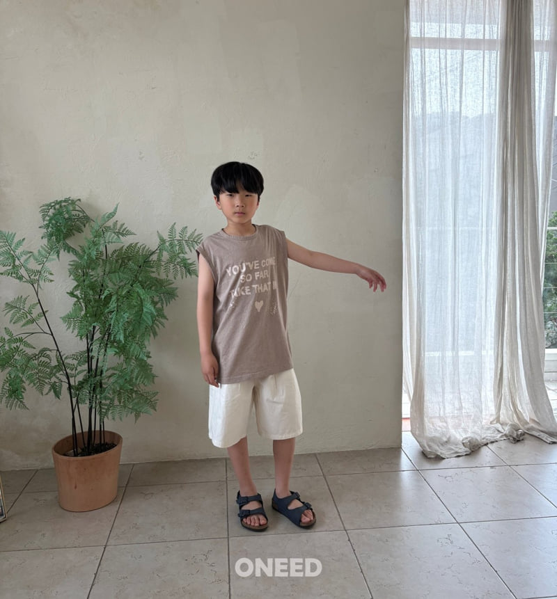 Oneed - Korean Children Fashion - #toddlerclothing - Pig Sleeveless Tee - 9