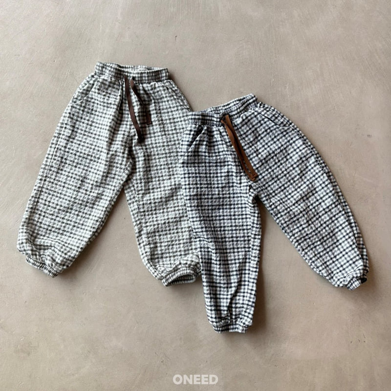 Oneed - Korean Children Fashion - #toddlerclothing - Cool Check Pants - 8