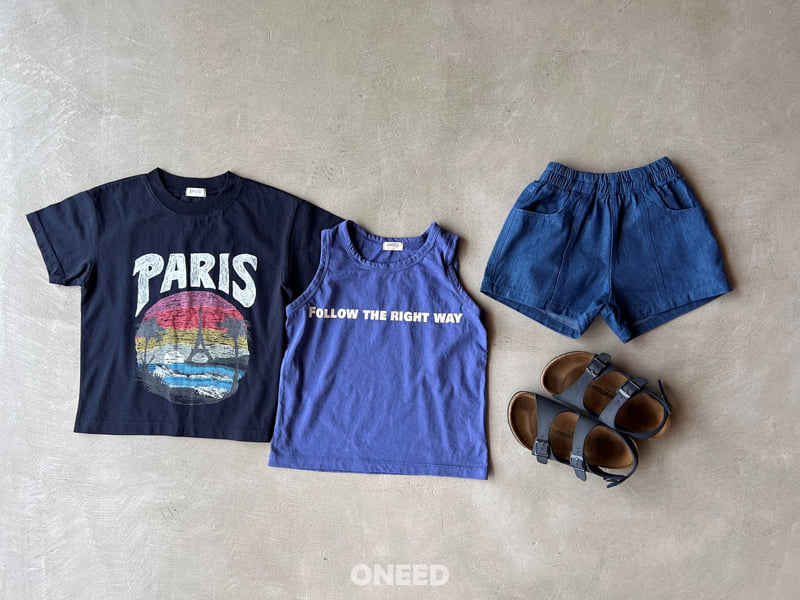 Oneed - Korean Children Fashion - #toddlerclothing - Cut Denim Shorts - 6