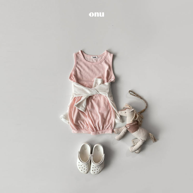 Onu - Korean Children Fashion - #Kfashion4kids - Natural Linen Set-up - 8