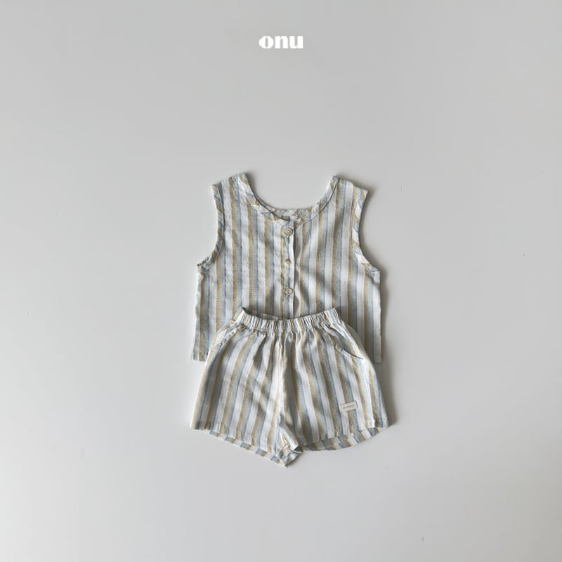 Onu - Korean Children Fashion - #childofig - Summer Stripe Set-up - 3