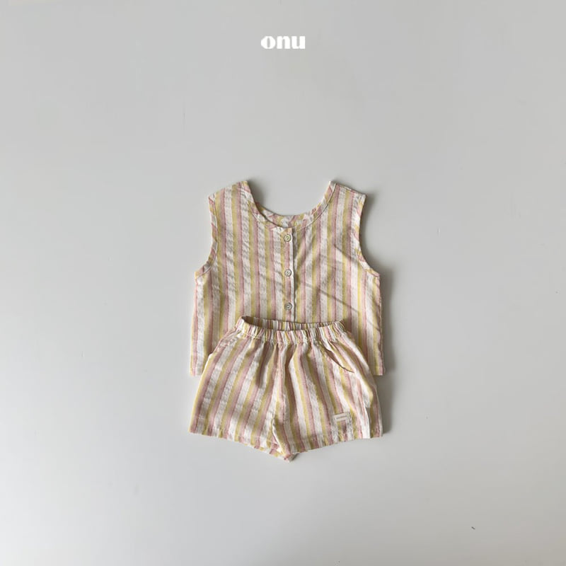 Onu - Korean Children Fashion - #childofig - Summer Stripe Set-up - 4