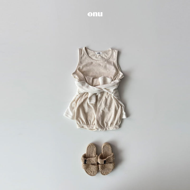 Onu - Korean Children Fashion - #kidsstore - Natural Linen Set-up - 6