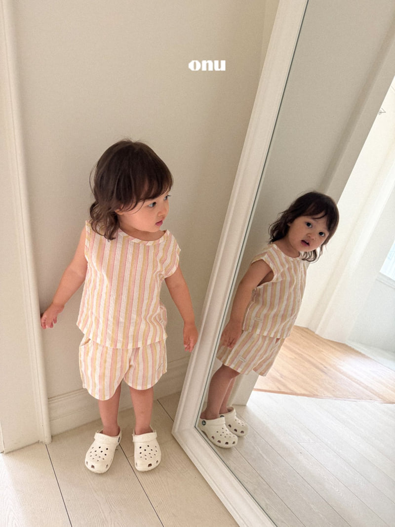 Onu - Korean Children Fashion - #kidzfashiontrend - Summer Stripe Set-up - 10