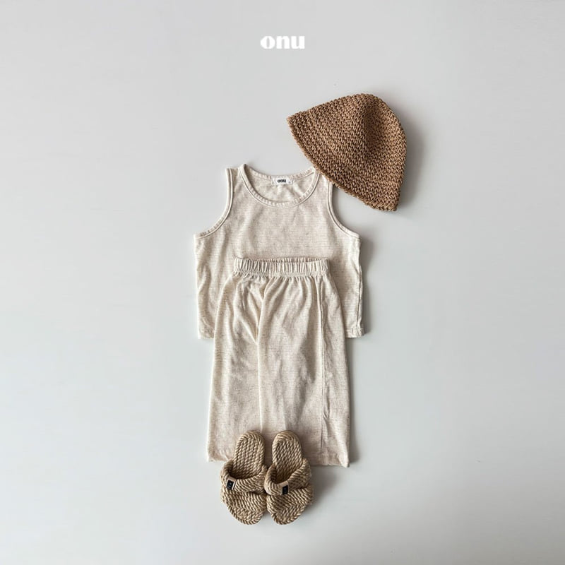 Onu - Korean Children Fashion - #kidzfashiontrend - Natural Linen Set-up - 7