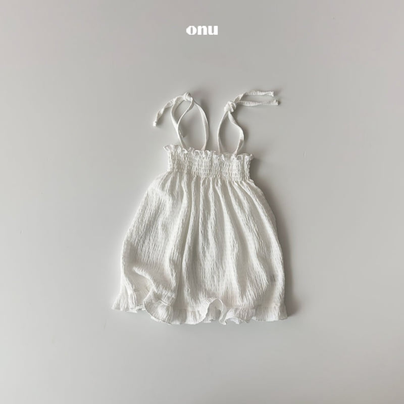Onu - Korean Children Fashion - #kidsstore - Smocked One-piece - 4
