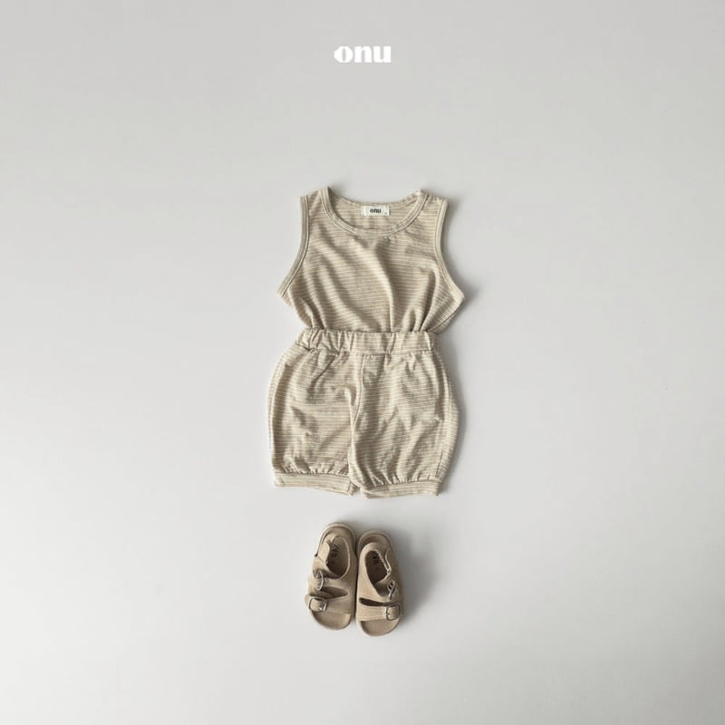 Onu - Korean Children Fashion - #littlefashionista - Natural Linen Set-up - 9