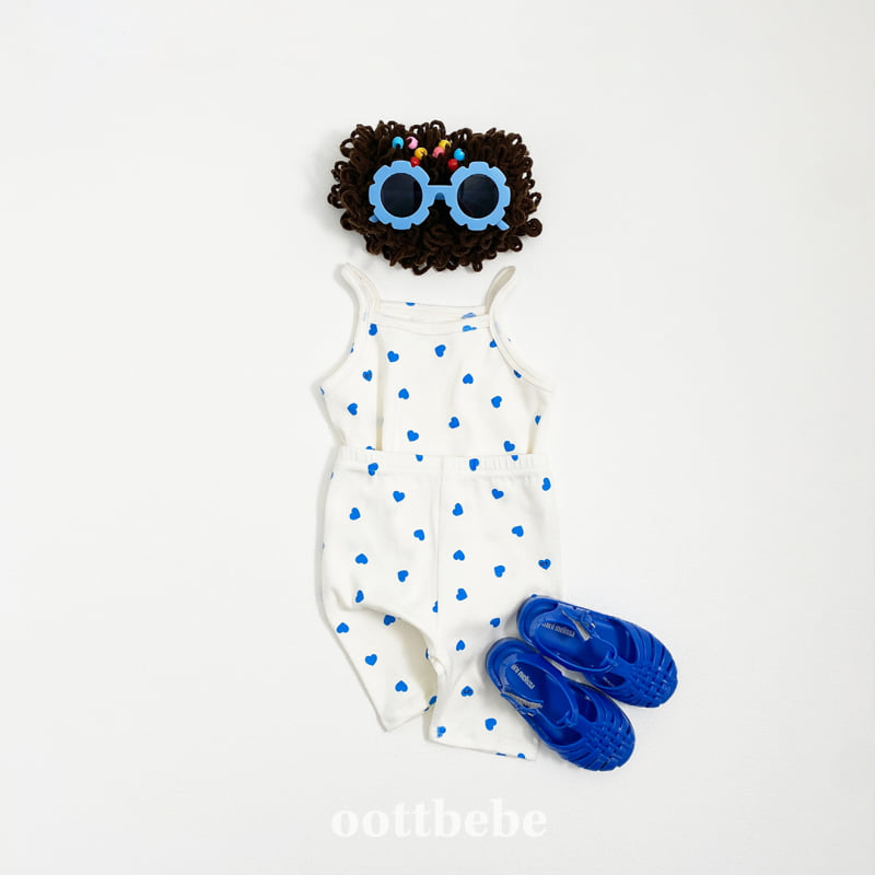 Oott Bebe - Korean Baby Fashion - #babyoninstagram - Otti Heart Sleeveless Easywear - 5