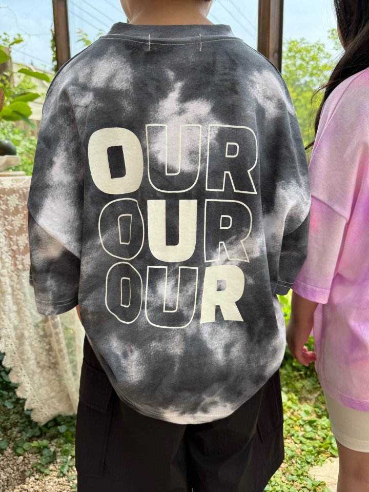 Our - Korean Children Fashion - #Kfashion4kids - Tie-Dye Logo Tee - 8