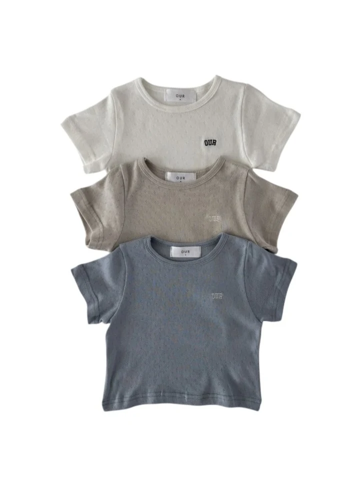 Our - Korean Children Fashion - #childofig - Void Drop Shoulder Tee
