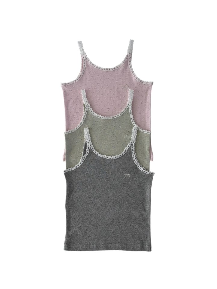 Our - Korean Children Fashion - #childofig - Vivi Lace Sleeveless - 4