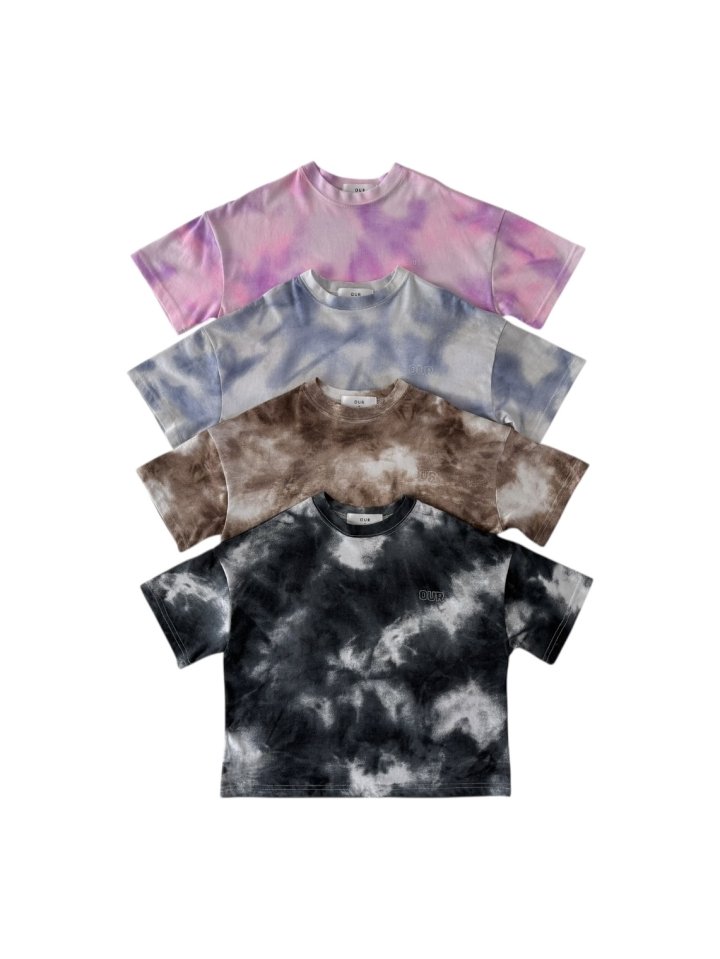 Our - Korean Children Fashion - #childrensboutique - Tie-Dye Logo Tee