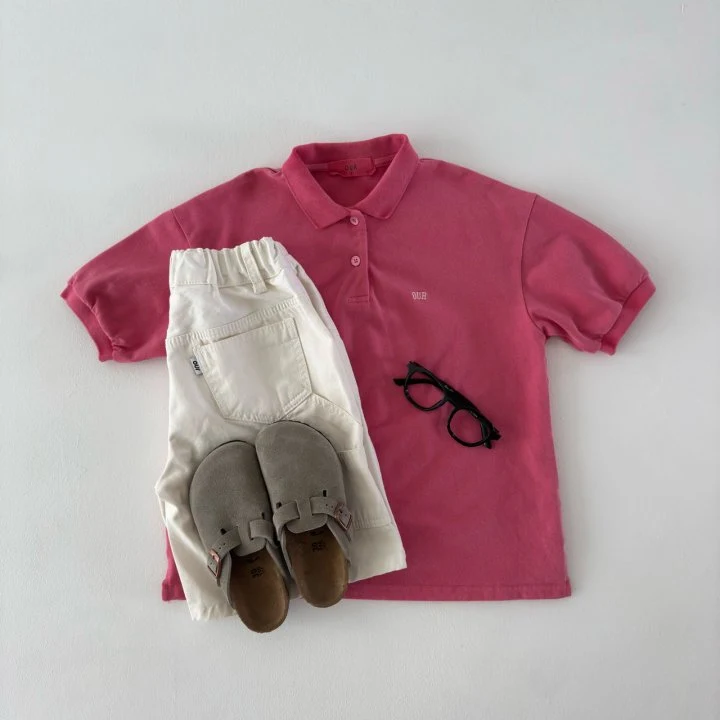 Our - Korean Children Fashion - #fashionkids - Pigment Polo Tee - 12