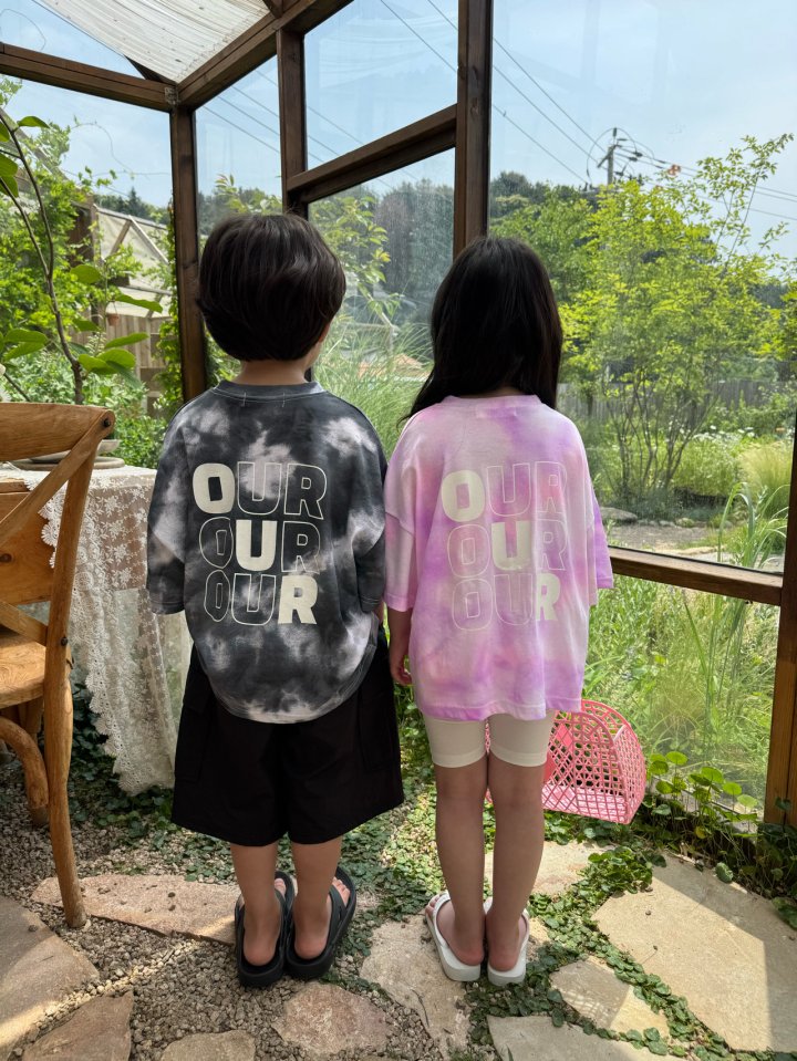 Our - Korean Children Fashion - #littlefashionista - Tie-Dye Logo Tee - 9