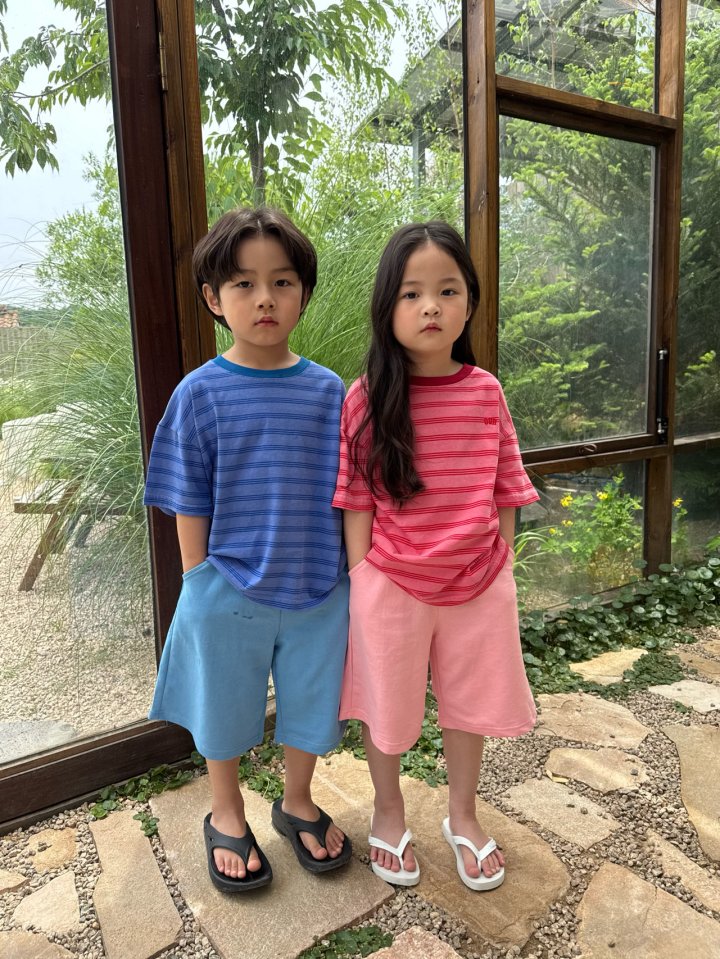 Our - Korean Children Fashion - #littlefashionista - Wave Dyed Stripe Tee - 7