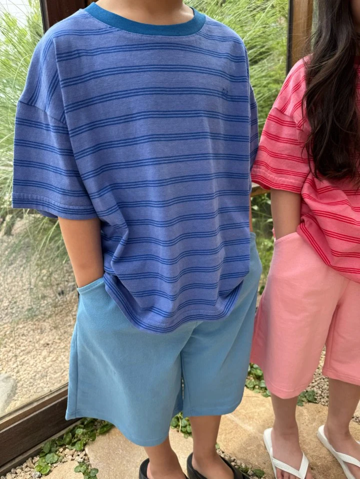Our - Korean Children Fashion - #magicofchildhood - Wave Dyed Stripe Tee - 8