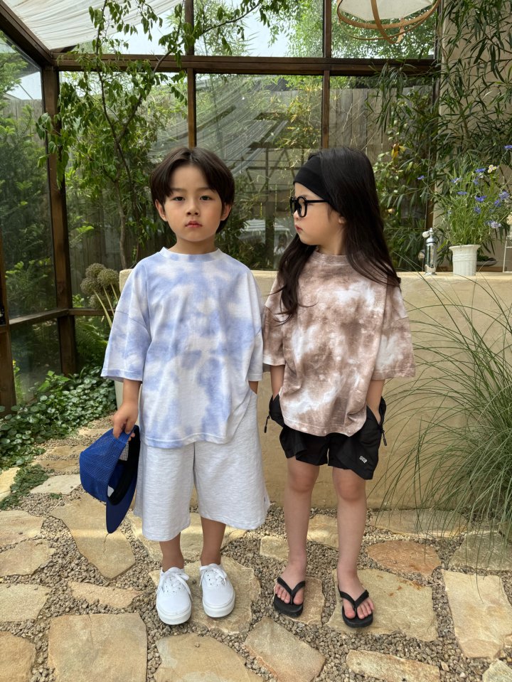 Our - Korean Children Fashion - #prettylittlegirls - Tie-Dye Logo Tee - 12