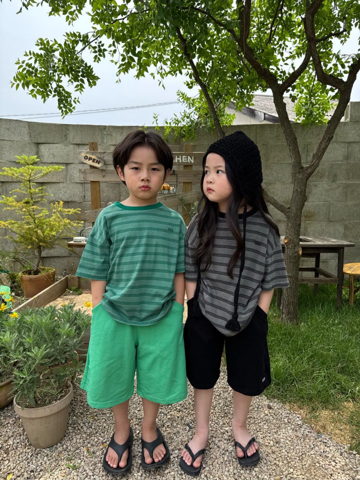 Our - Korean Children Fashion - #todddlerfashion - Wave Dyed Stripe Tee - 11