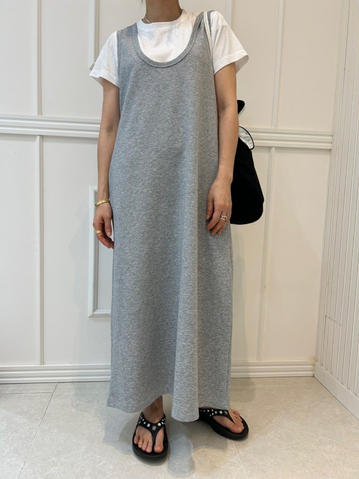 Pearls room - Korean Women Fashion - #momslook - Layered One-piece Set - 2