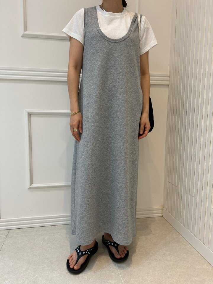 Pearls room - Korean Women Fashion - #womensfashion - Layered One-piece Set - 4