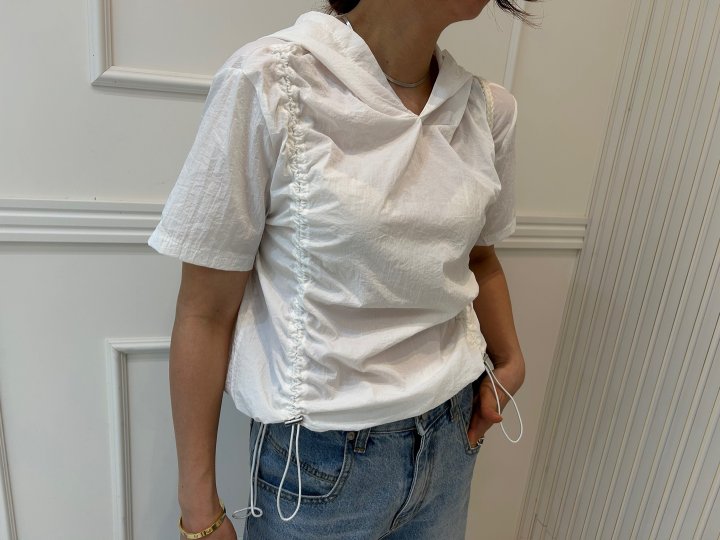 Pearls room - Korean Women Fashion - #momslook - String Hoodie - 6