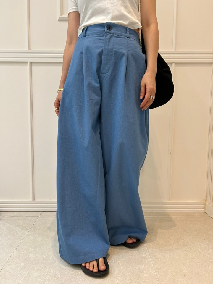 Pearls room - Korean Women Fashion - #momslook - Layered Wide Pants - 2