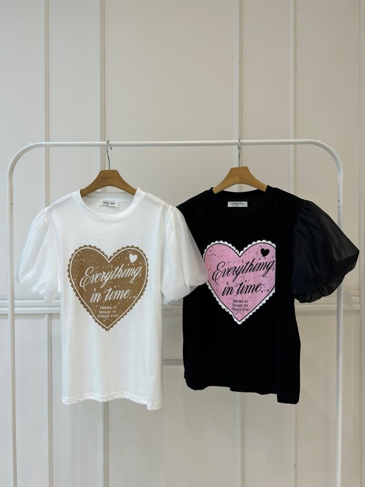 Pearls room - Korean Women Fashion - #momslook - Time Tee - 11