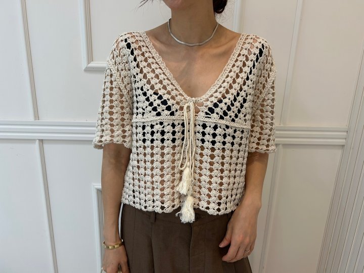 Pearls room - Korean Women Fashion - #momslook - X Knit - 7