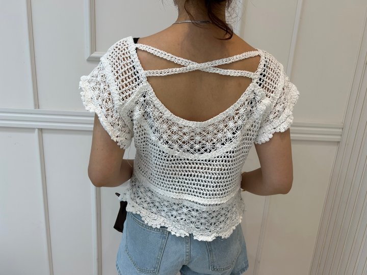 Pearls room - Korean Women Fashion - #momslook - Lovely Crochet Knit - 10
