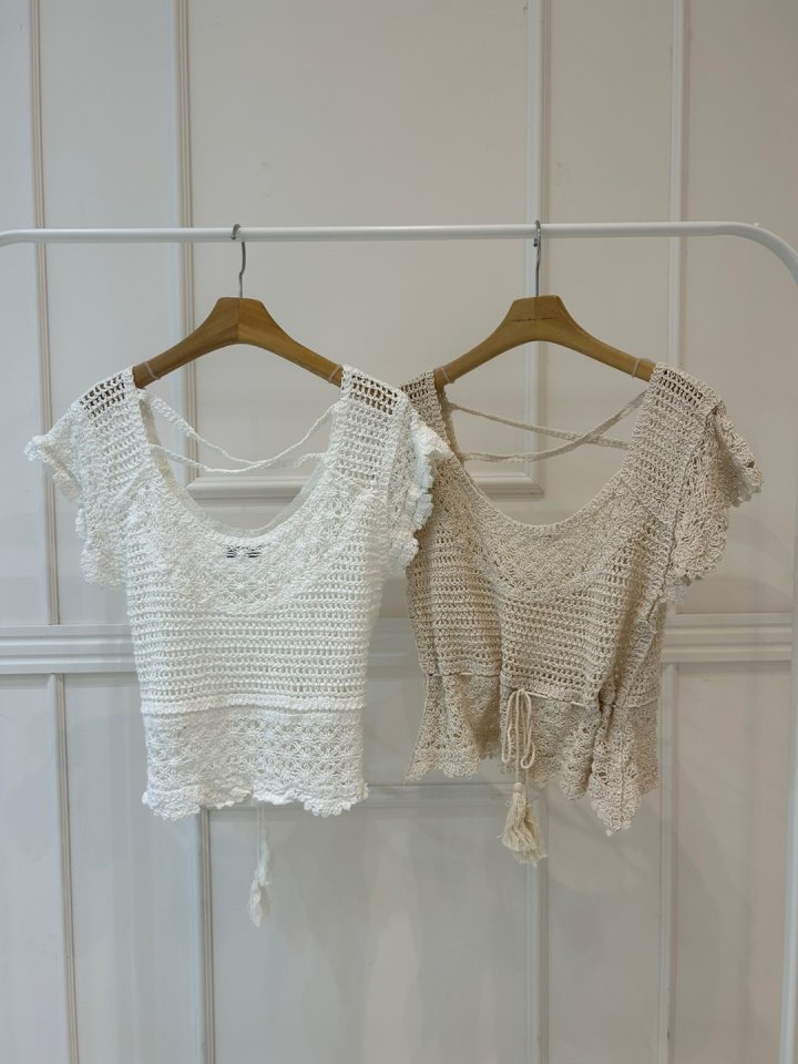 Pearls room - Korean Women Fashion - #momslook - Lovely Crochet Knit - 12