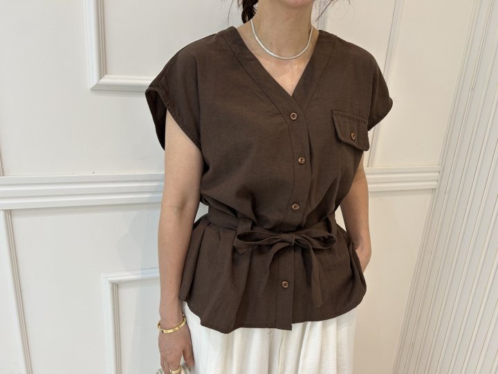 Pearls room - Korean Women Fashion - #momslook - Scarf Blouse - 2