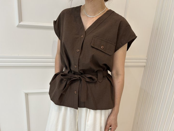Pearls room - Korean Women Fashion - #womensfashion - Scarf Blouse - 4