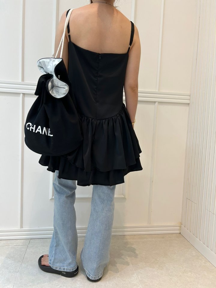Pearls room - Korean Women Fashion - #pursuepretty - Layered Tiered One-piece - 6