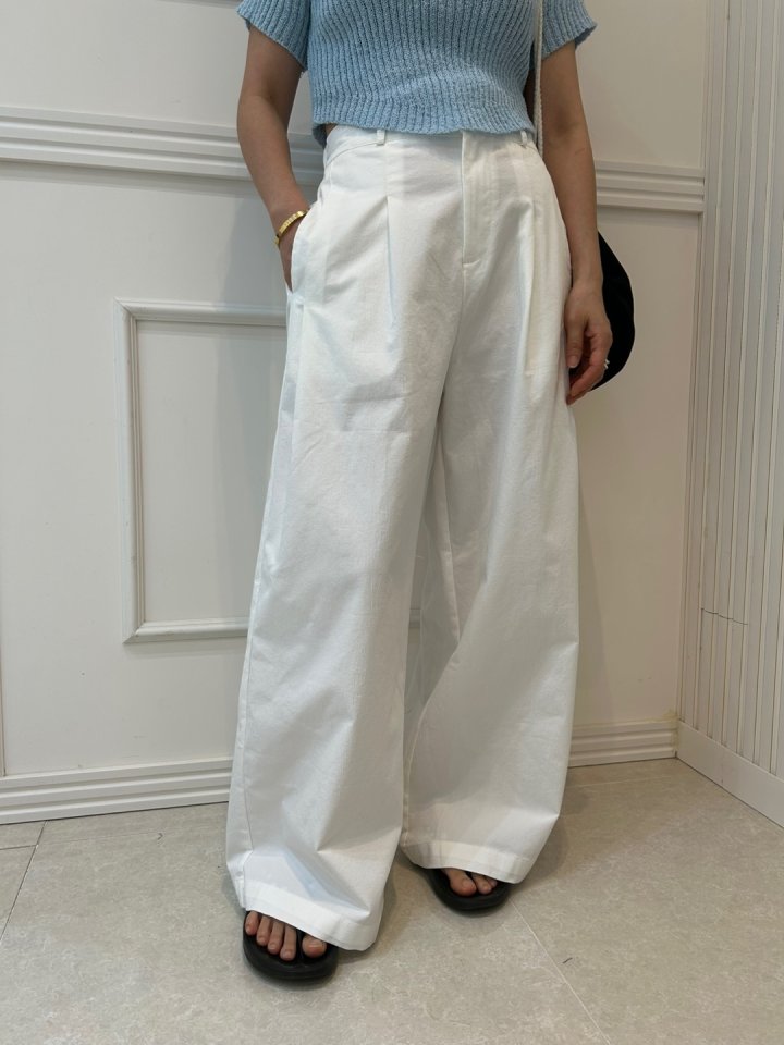 Pearls room - Korean Women Fashion - #restrostyle - Layered Wide Pants - 8
