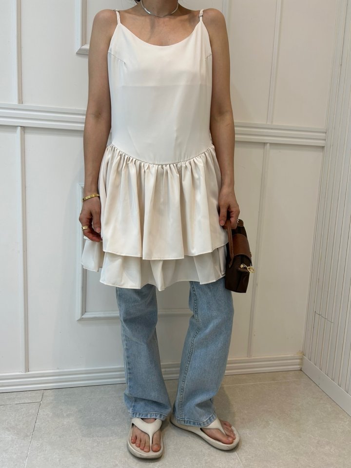 Pearls room - Korean Women Fashion - #restrostyle - Layered Tiered One-piece - 7