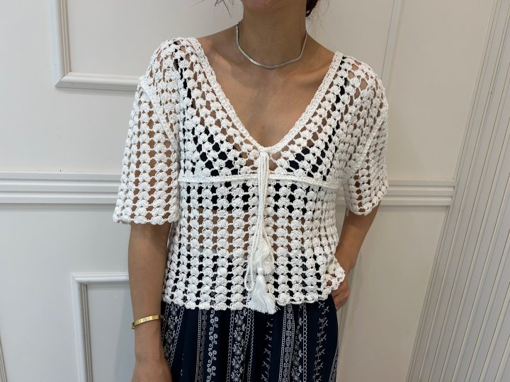 Pearls room - Korean Women Fashion - #restrostyle - X Knit - 2