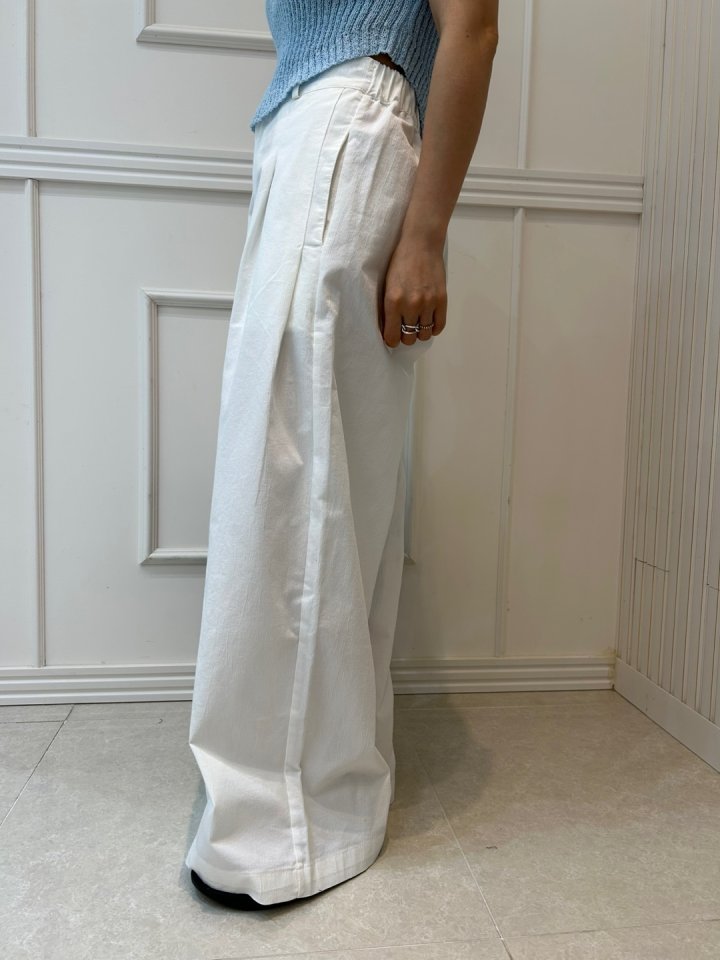 Pearls room - Korean Women Fashion - #romanticstyle - Layered Wide Pants - 9