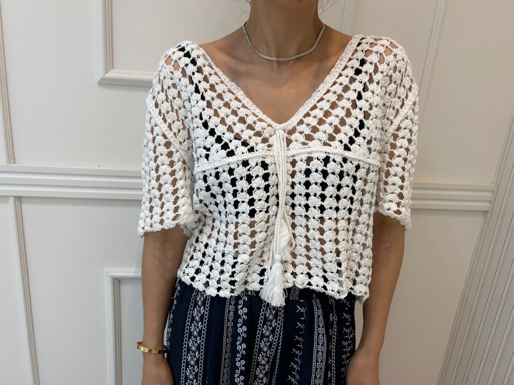 Pearls room - Korean Women Fashion - #romanticstyle - X Knit - 3