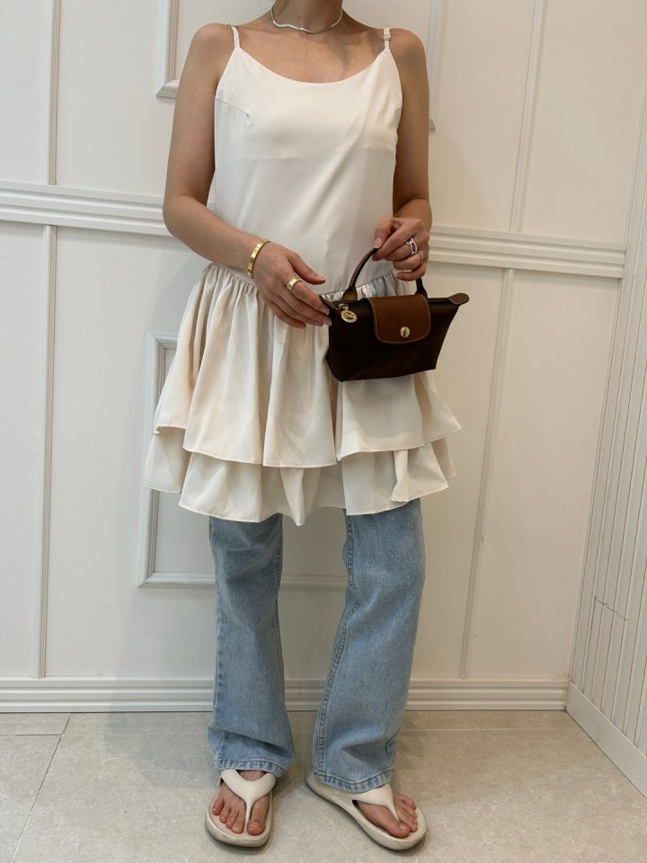 Pearls room - Korean Women Fashion - #shopsmall - Layered Tiered One-piece - 9