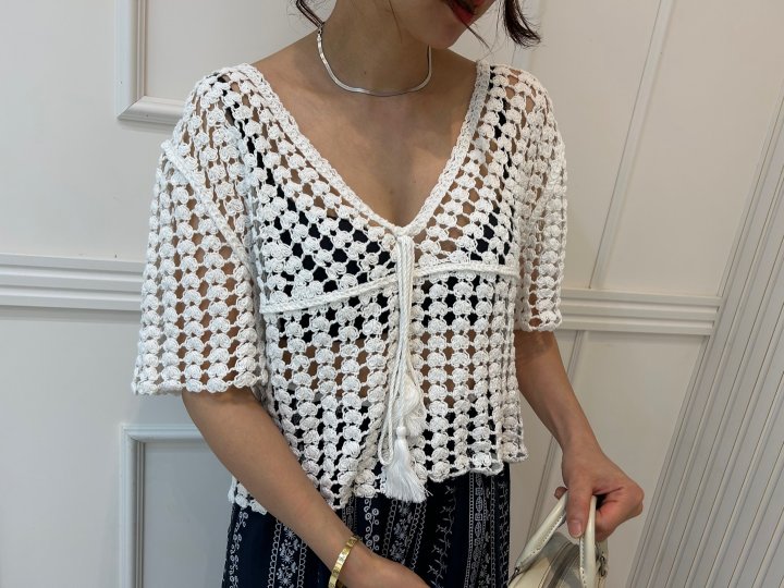 Pearls room - Korean Women Fashion - #romanticstyle - X Knit - 4