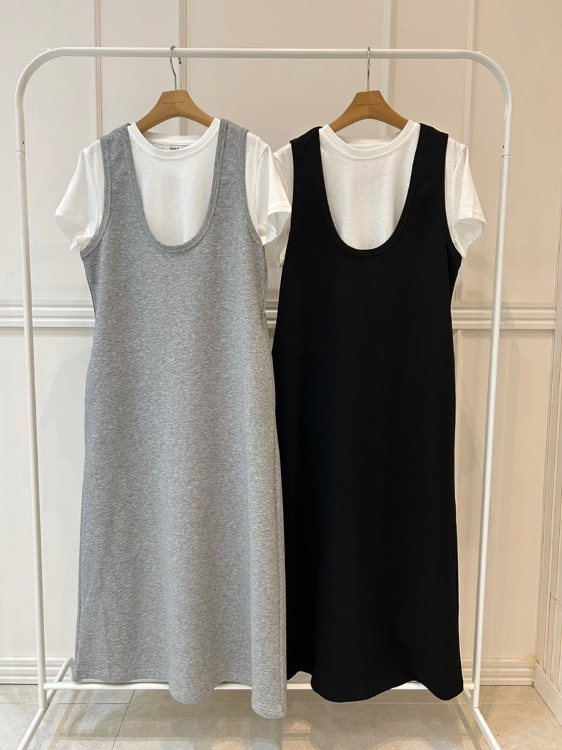 Pearls room - Korean Women Fashion - #thelittlethings - Layered One-piece Set
