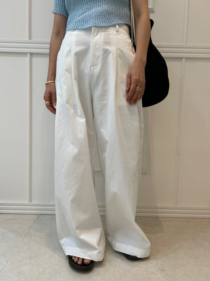 Pearls room - Korean Women Fashion - #vintagekidsstyle - Layered Wide Pants - 6