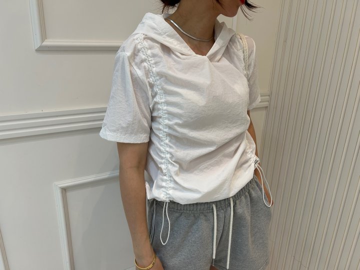 Pearls room - Korean Women Fashion - #womensfashion - String Hoodie - 3