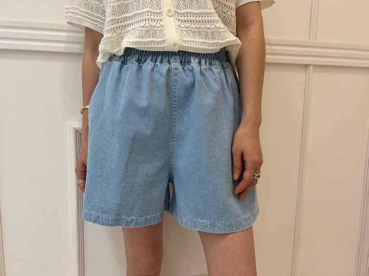 Pearls room - Korean Women Fashion - #womensfashion - Modern Denim Shorts - 10
