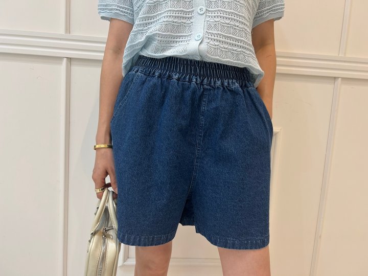 Pearls room - Korean Women Fashion - #womensfashion - Modern Denim Shorts - 2