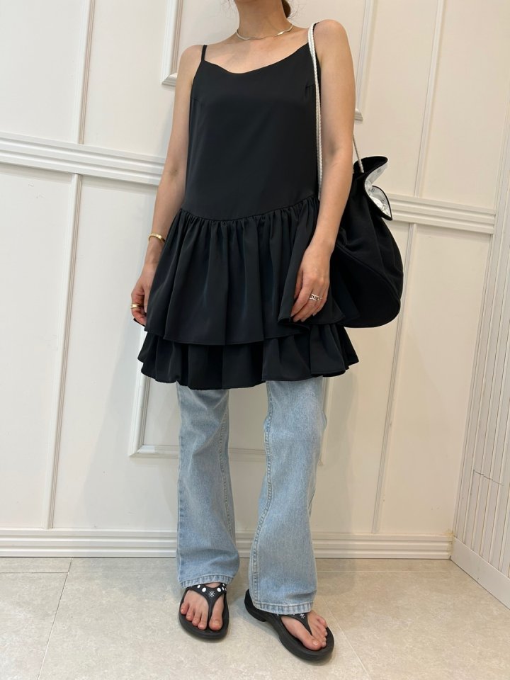 Pearls room - Korean Women Fashion - #womensfashion - Layered Tiered One-piece - 3