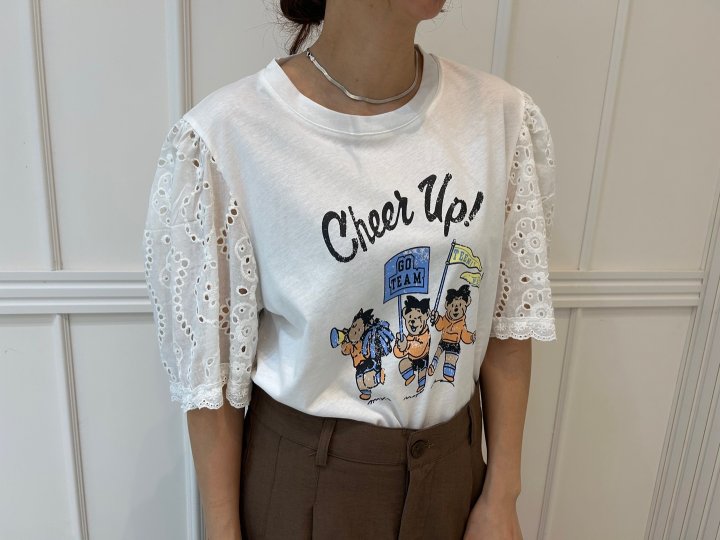 Pearls room - Korean Women Fashion - #womensfashion - Cheer Up Tee - 10