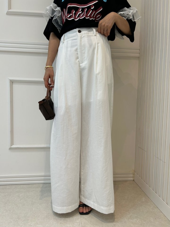 Pearls room - Korean Women Fashion - #womensfashion - Linen Pintuck Sleeveless - 8