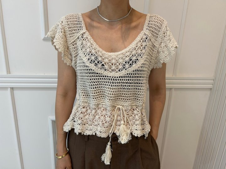 Pearls room - Korean Women Fashion - #womensfashion - Lovely Crochet Knit