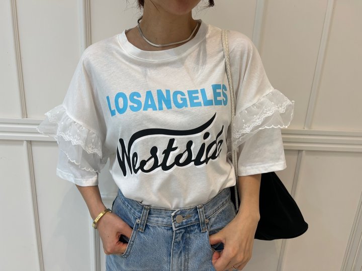Pearls room - Korean Women Fashion - #womensfashion - Los Angeles Tee - 7